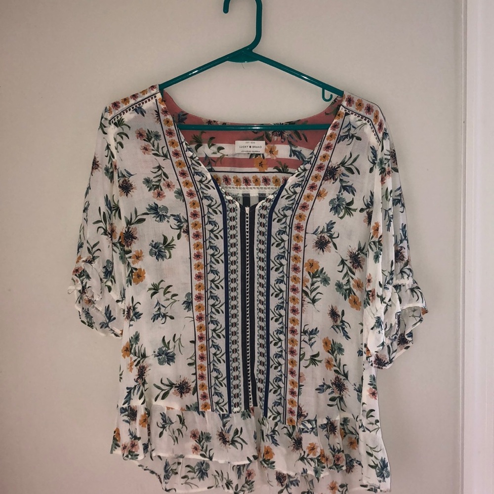 Lucky Brand Floral Blouse